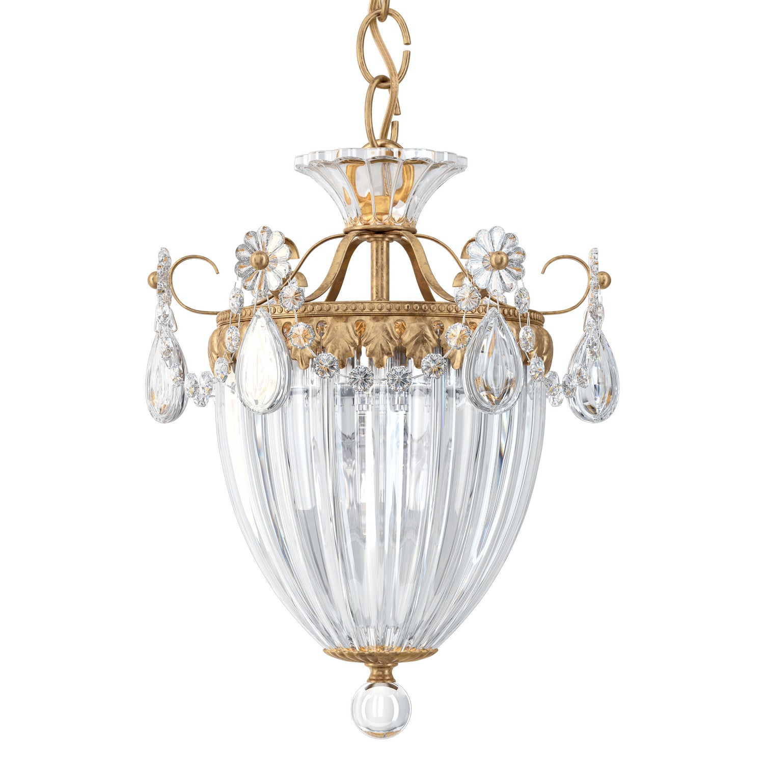 Schonbek - 1243-26 - Three Light Mini Pendant - Bagatelle - French Gold