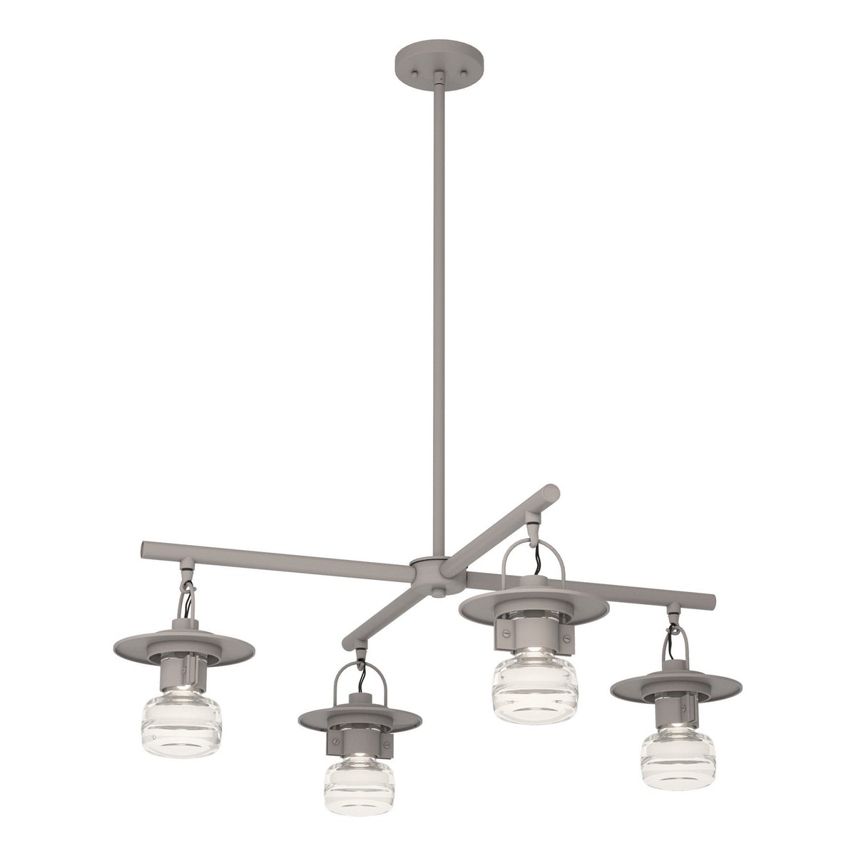 Hubbardton Forge - 364212-SKT-MULT-78-ZM0435 - Mason Outdoor 4-Light Pendant - Mason - Coastal Burnished Steel