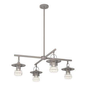 Hubbardton Forge - 364212-SKT-MULT-78-ZM0435 - Mason Outdoor 4-Light Pendant - Mason - Coastal Burnished Steel