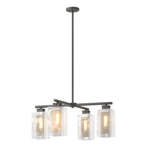 Hubbardton Forge - 364213-SKT-MULT-20-72-ZM0093 - Four Light Outdoor Pendant - Polaris - Coastal Natural Iron