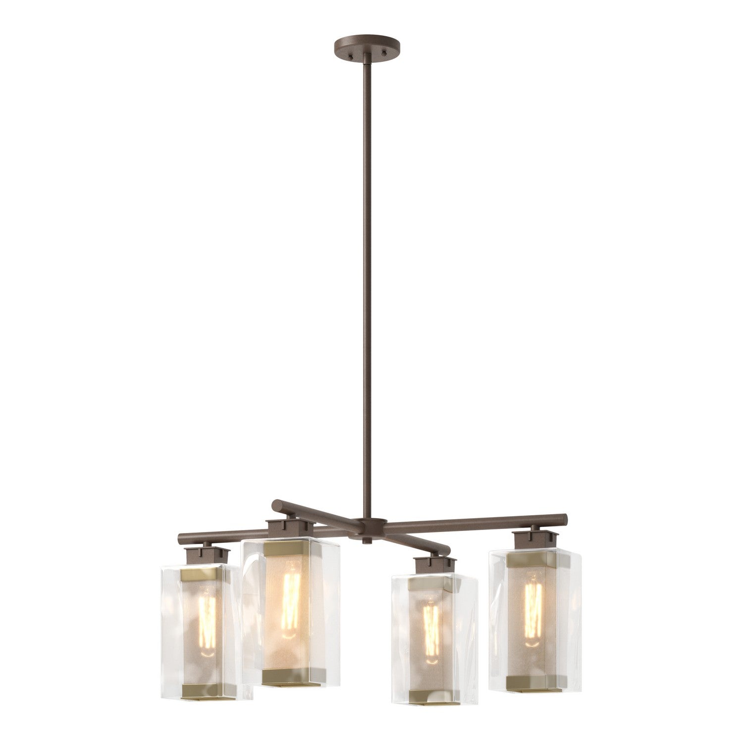 Hubbardton Forge - 364213-SKT-MULT-75-70-ZM0093 - Polaris Outdoor 4-Light Pendant - Polaris - Coastal Bronze