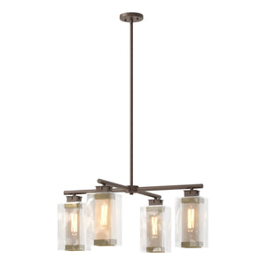 Hubbardton Forge - 364213-SKT-MULT-75-70-ZM0093 - Four Light Outdoor Pendant - Polaris - Coastal Bronze