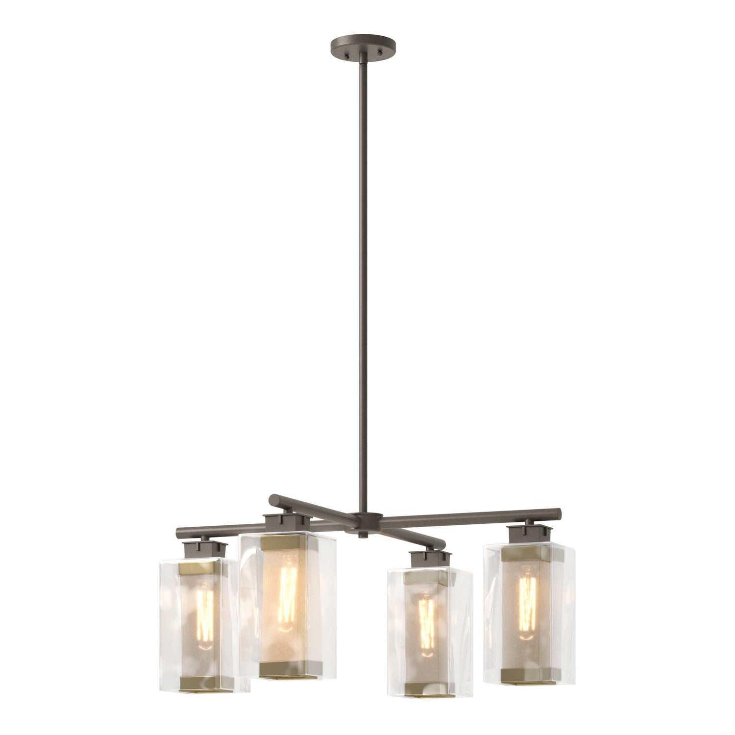 Hubbardton Forge - 364213-SKT-MULT-77-70-ZM0093 - Polaris Outdoor 4-Light Pendant - Polaris - Coastal Dark Smoke