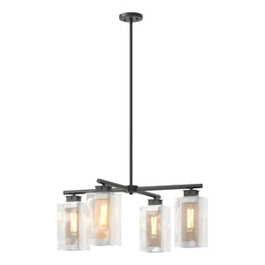 Hubbardton Forge - 364213-SKT-MULT-80-72-ZM0093 - Four Light Outdoor Pendant - Polaris - Coastal Black