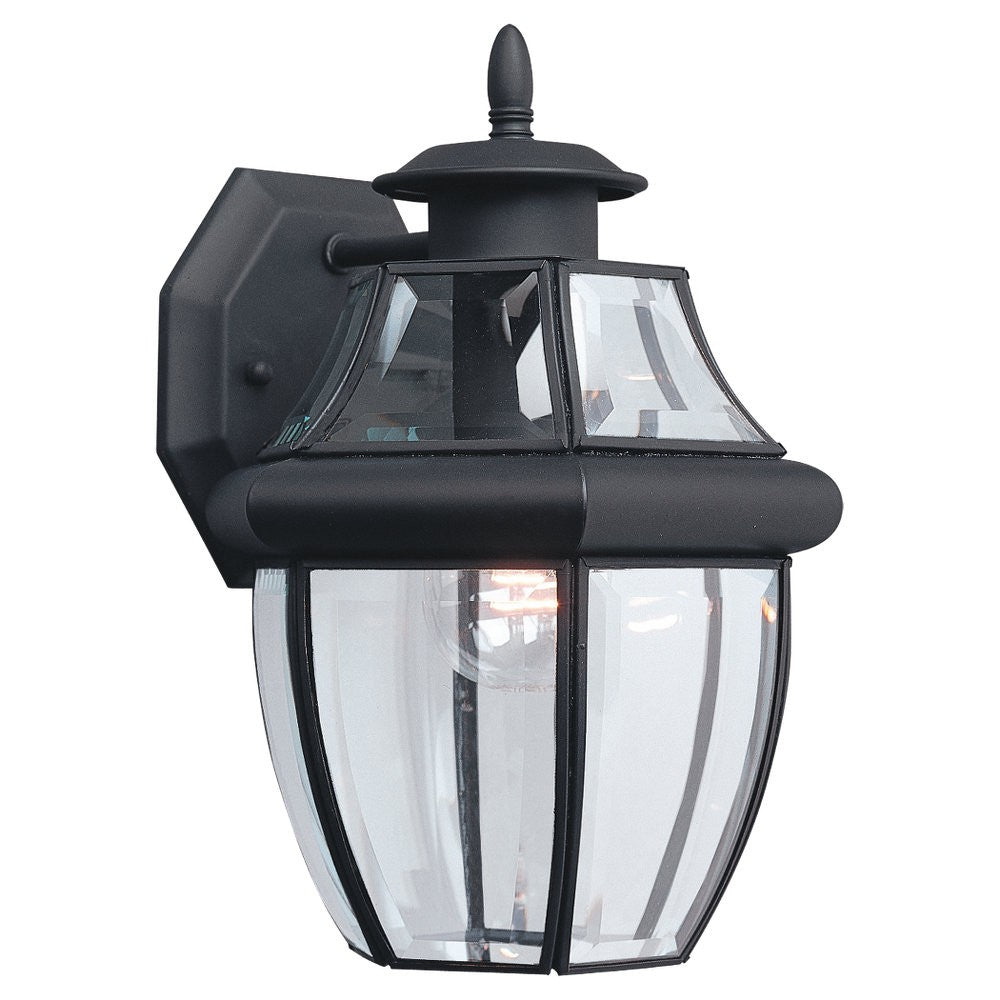 Generation Lighting. - 8038-12 - One Light Outdoor Wall Lantern - Lancaster - Black