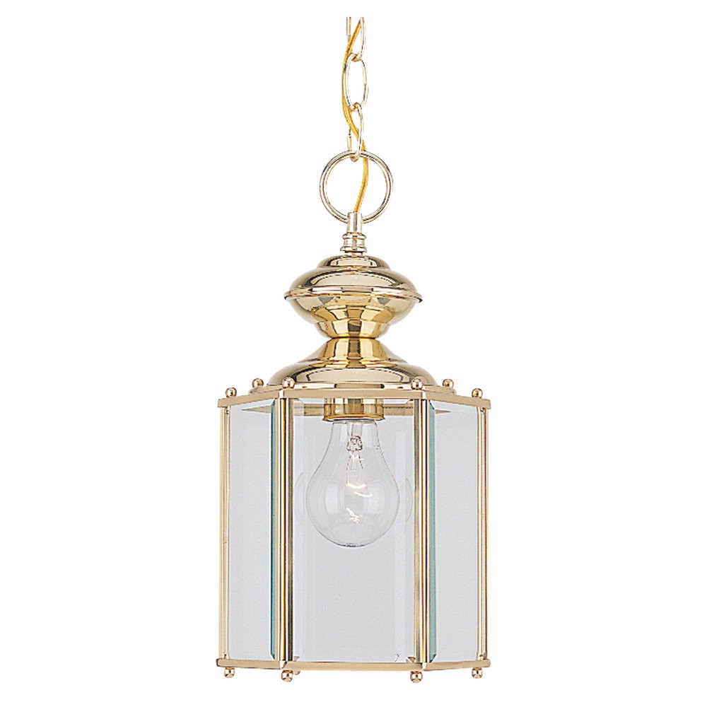 Generation Lighting - 6008-02 - One Light Outdoor Semi-Flush Convertible Pendant - Classico - Polished Brass