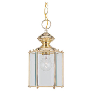 Generation Lighting. - 6008-02 - One Light Outdoor Semi-Flush Convertible Pendant - Classico - Polished Brass