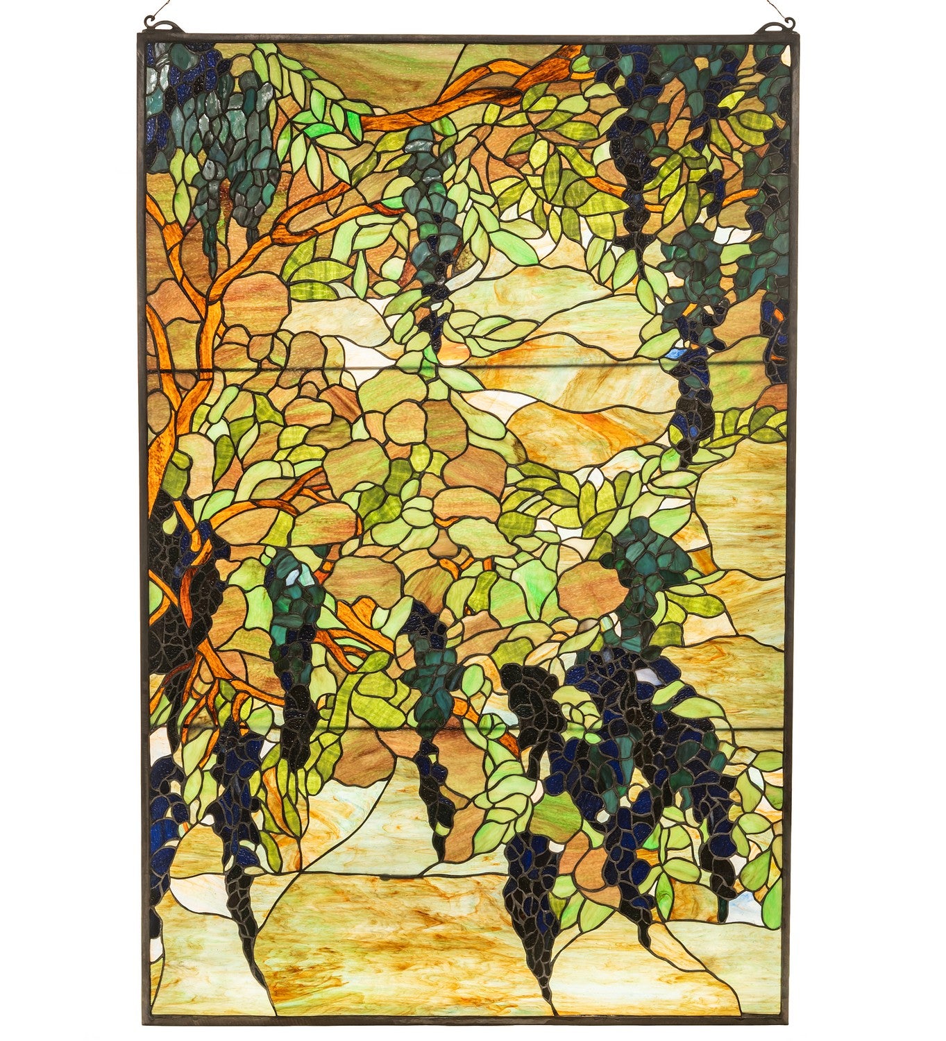 Meyda Tiffany - 51338 - Window - Tiffany Wisteria & Snowball - Earth