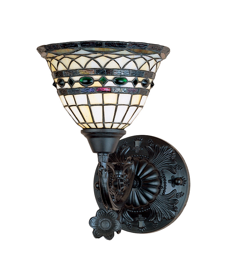 Meyda Tiffany - 27390 - One Light Wall Sconce - Tiffany Roman - Verdigris