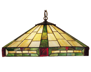 Meyda Tiffany - 26556 - Three Light Pendant - Wilkenson - Beige Red