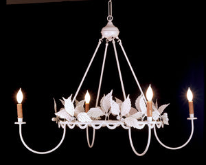 Meyda Tiffany - 65191 - Four Light Chandelier - Raspberry - Almond