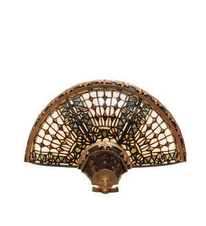 Meyda Tiffany - 50241 - Two Light Wall Sconce - Fleur-De-Lis - Mahogany Bronze/Gold Highlight