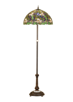 Meyda Tiffany - 65445 - Floor Lamp - Trillium & Violet - Blue Ca Pr Red