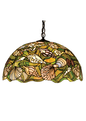 Meyda Tiffany - 47977 - Three Light Pendant - Seashell - Steel