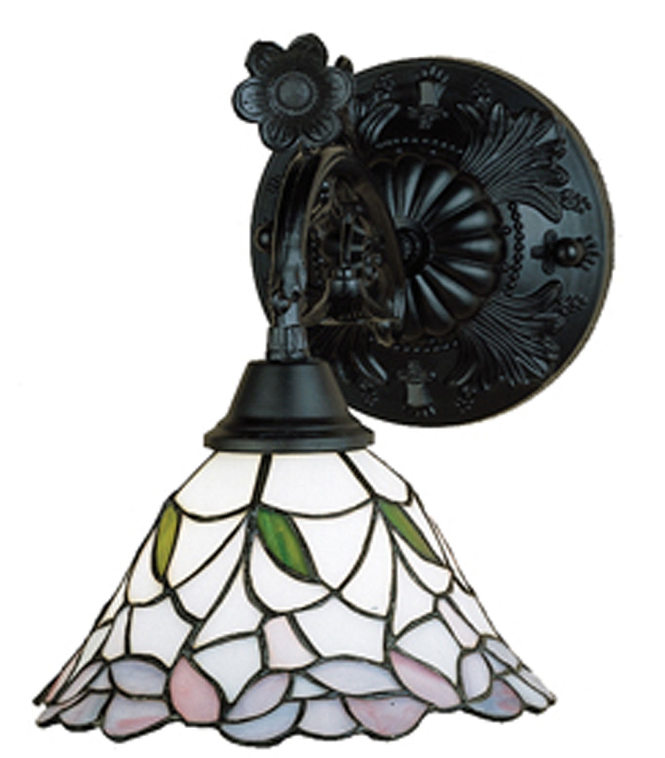 Meyda Tiffany - 27386 - One Light Wall Sconce - Daffodil Bell - Ca Pink