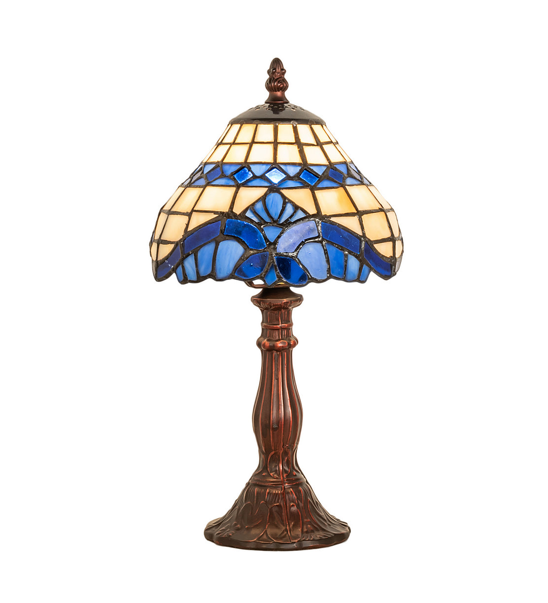 Meyda Tiffany - 26586 - One Light Mini Lamp - Baroque - Beige Lt Blue Blue