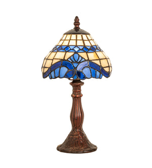 Meyda Tiffany - 26586 - One Light Mini Lamp - Baroque - Beige Lt Blue Blue