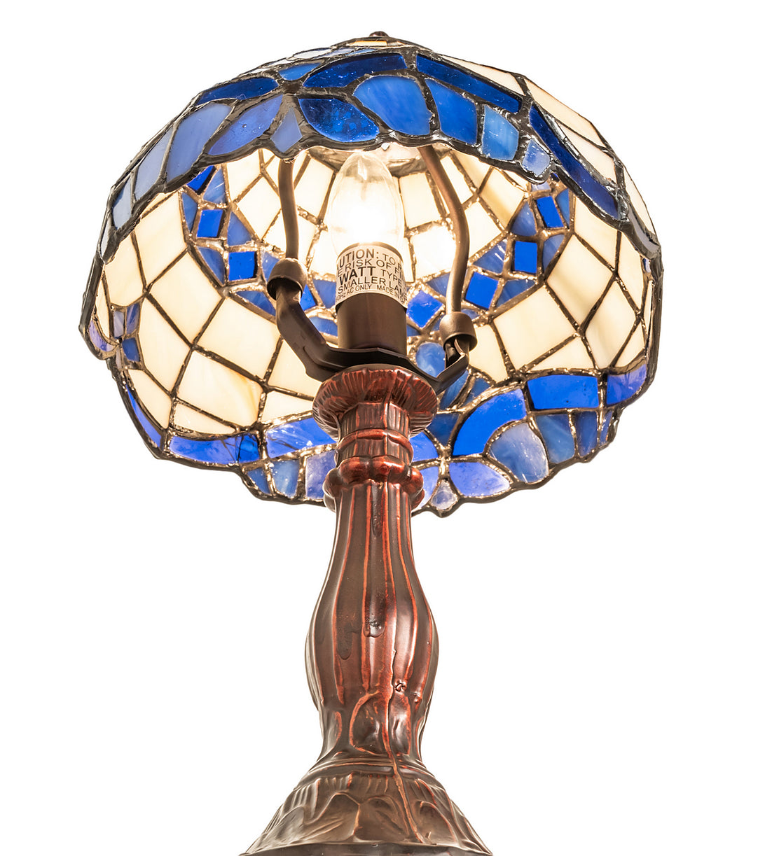 Meyda Tiffany - 26586 - One Light Mini Lamp - Baroque - Beige Lt Blue Blue