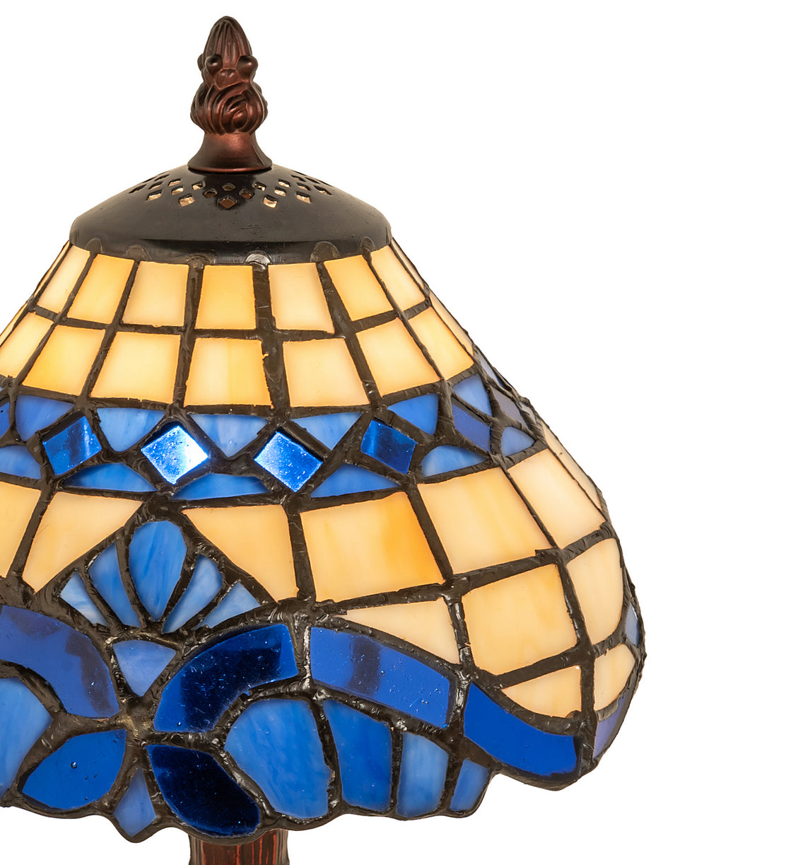 Meyda Tiffany - 26586 - One Light Mini Lamp - Baroque - Beige Lt Blue Blue