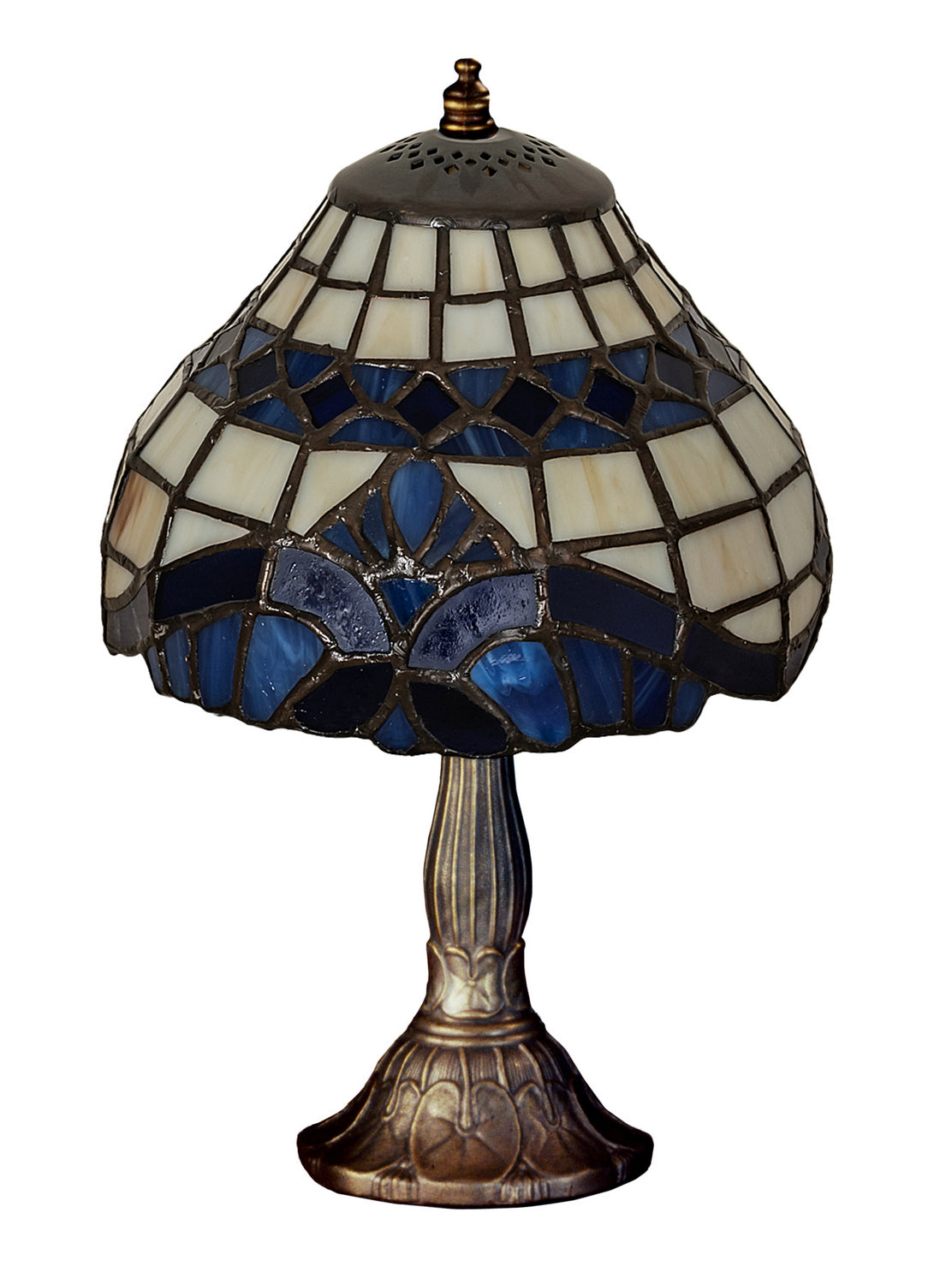 Meyda Tiffany - 26586 - One Light Mini Lamp - Baroque - Beige Lt Blue Blue