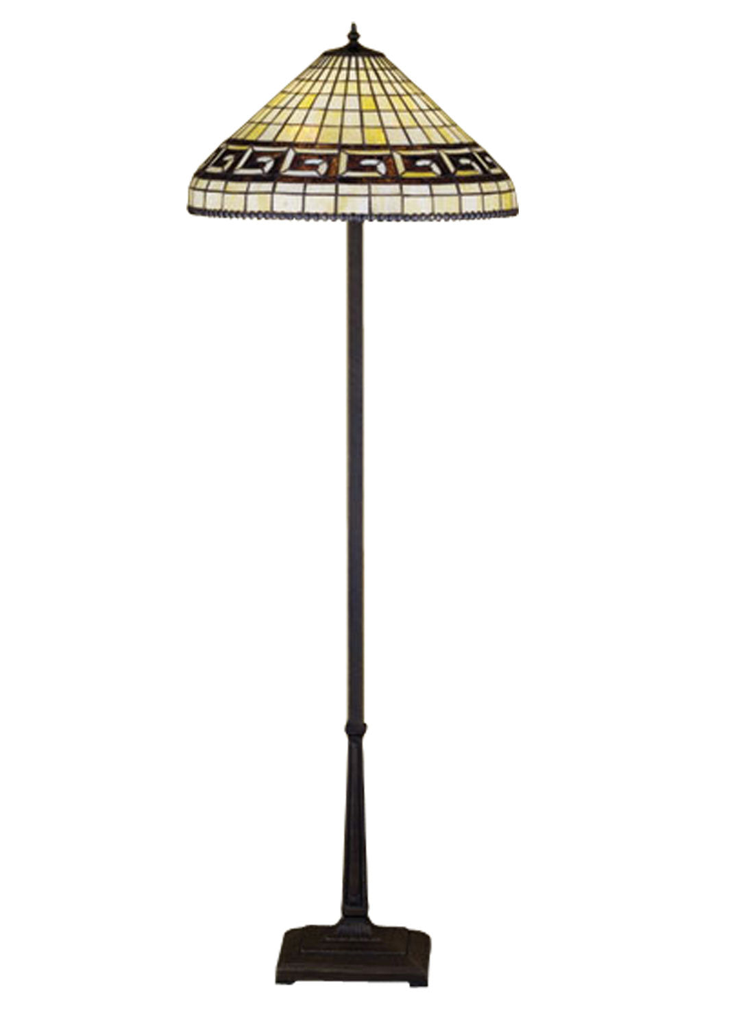 Meyda Tiffany - 29503 - Floor Lamp - Greek Key - Craftsman Brown