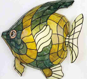 Meyda Tiffany - 27572 - Two Light Wall Sconce - Jadestone Angel Fish - Multi