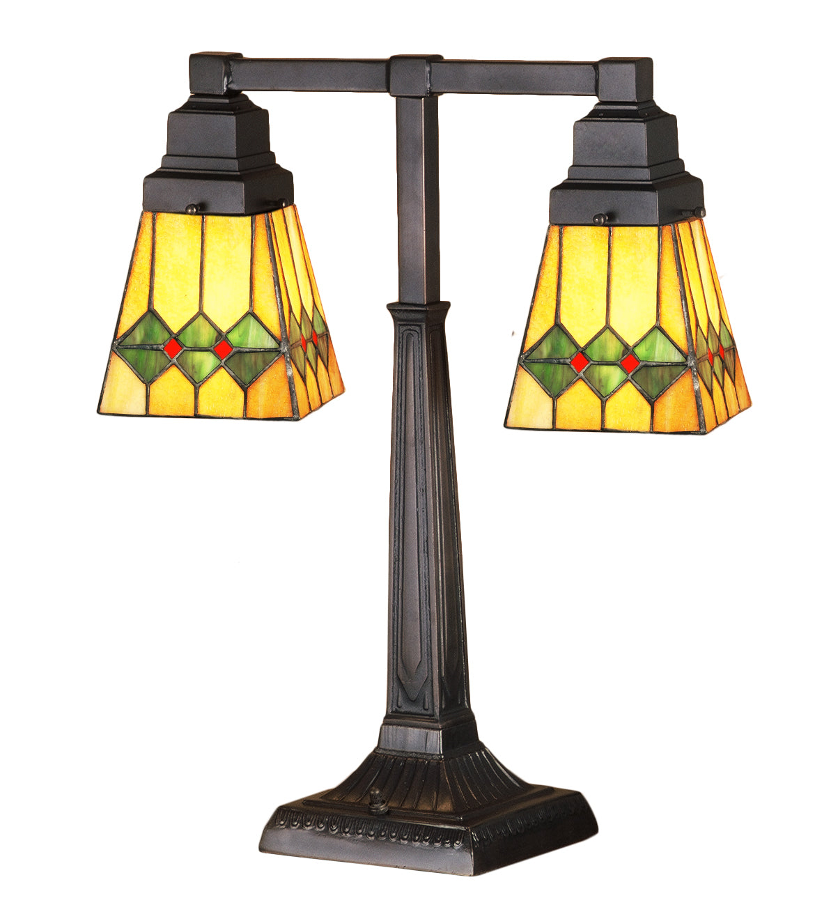 Meyda Tiffany - 48205 - Two Light Table Lamp - Martini Mission - Ha Flame