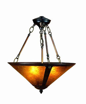 Meyda Tiffany - 24699 - Three Light Pendant - Sutter - Bronze