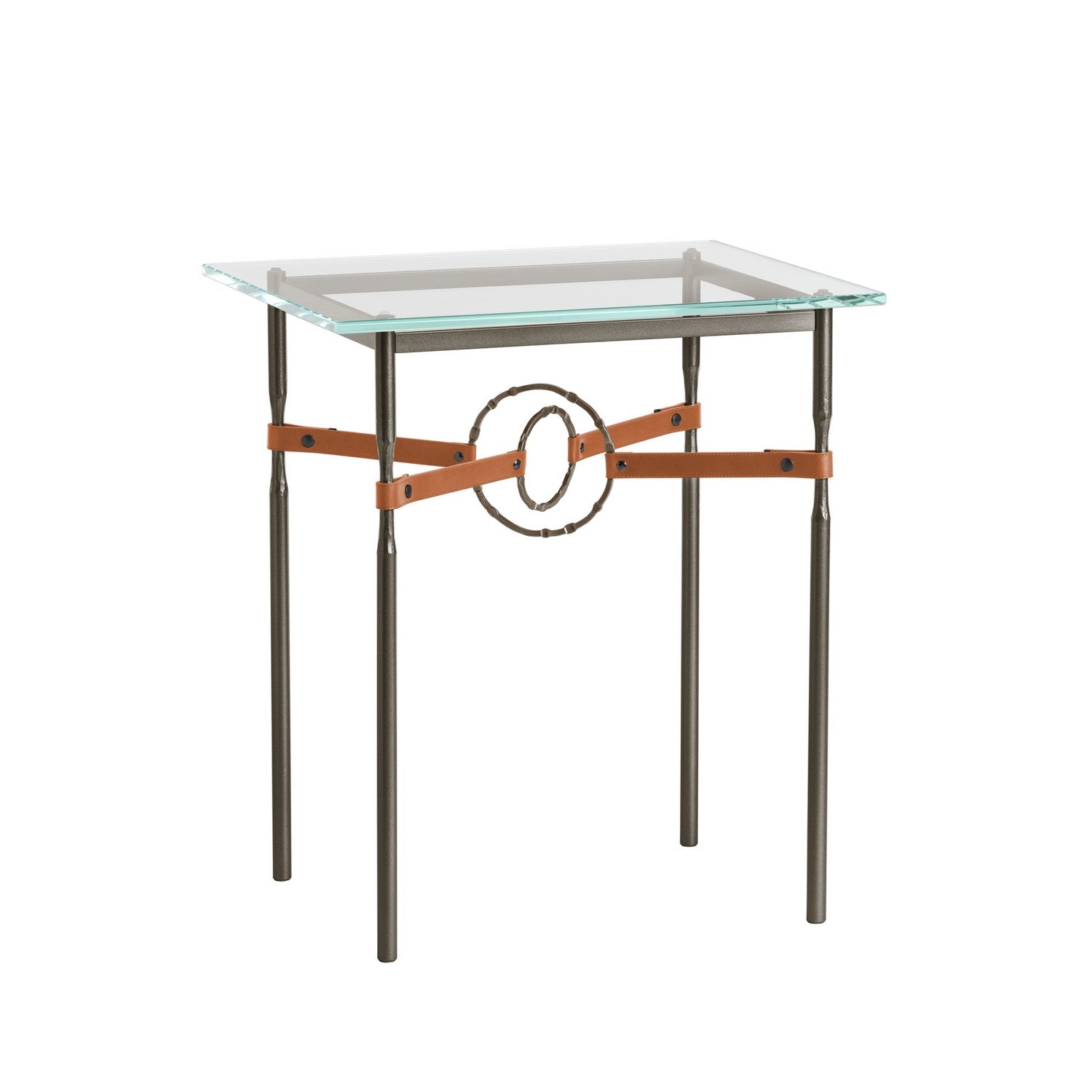 Hubbardton Forge - 750116-14-05-LC-VA0717 - Equus Side Table - Equus - Oil Rubbed Bronze