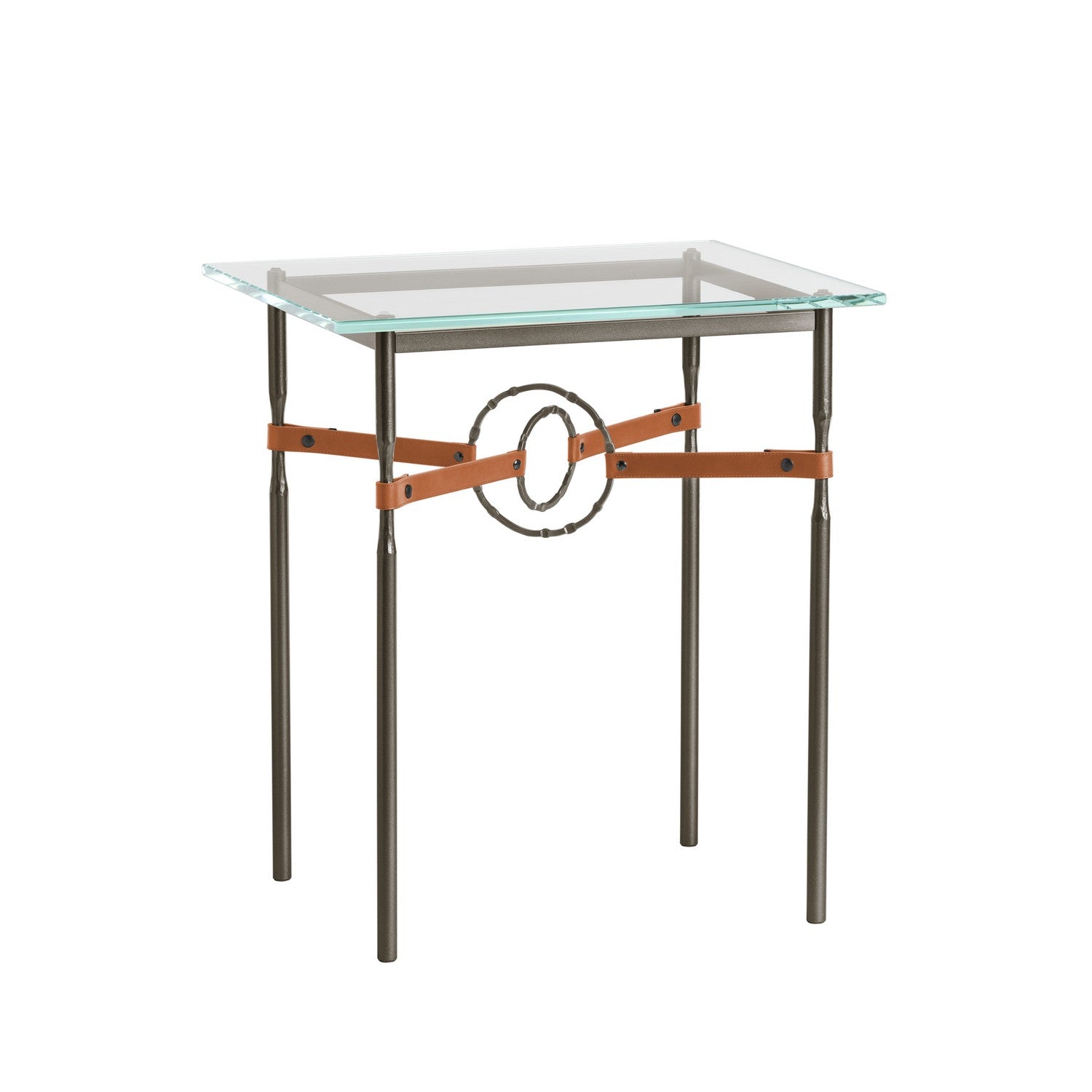 Hubbardton Forge - 750116-14-14-LC-VA0717 - Equus Side Table - Equus - Oil Rubbed Bronze
