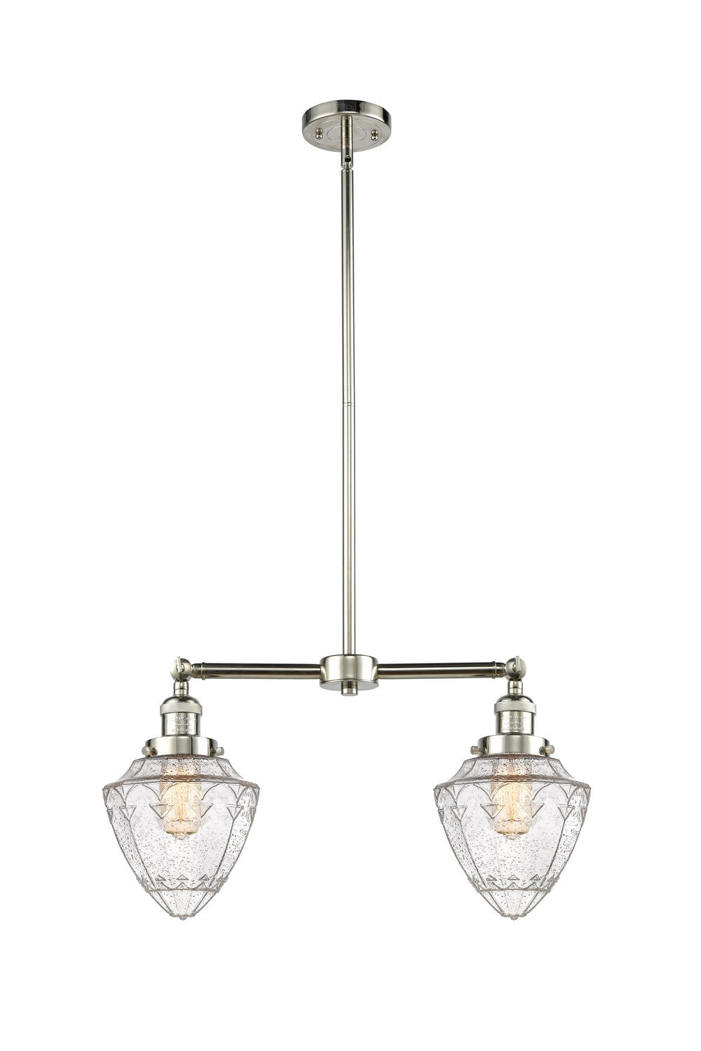 Innovations - 209-PN-G664-7 - Two Light Island Pendant - Franklin Restoration - Polished Nickel