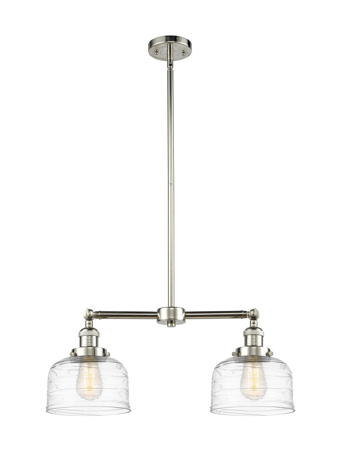 Innovations - 209-PN-G713 - Two Light Island Pendant - Franklin Restoration - Polished Nickel