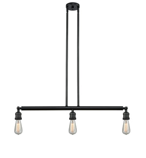 Innovations - 213-BK-LED - LED Island Pendant - Franklin Restoration - Matte Black