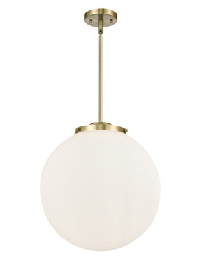 Innovations - 221-3S-AB-G201-16 - Three Light Pendant - Franklin Restoration - Antique Brass