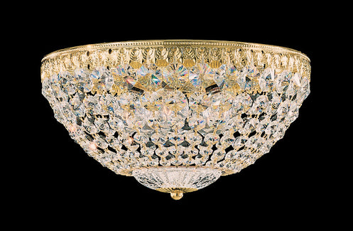 Schonbek - 1562-40R - Five Light Flush Mount - Petit Crystal - Polished Silver