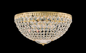 Schonbek - 1564-40R - Five Light Flush Mount - Petit Crystal - Polished Silver