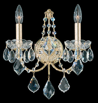 Schonbek - 1702-40 - Two Light Wall Sconce - Century - Polished Silver
