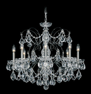 Schonbek - 1707-48 - Eight Light Chandelier - Century - Antique Silver