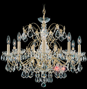 Schonbek - 1709-22 - Nine Light Chandelier - Century - Heirloom Gold