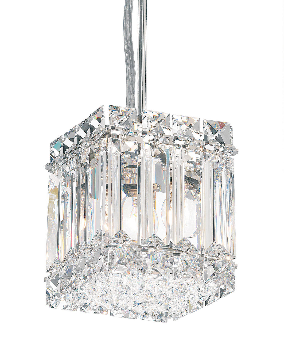 Schonbek - 2245R - Two Light Mini Pendant - Quantum - Polished Stainless Steel