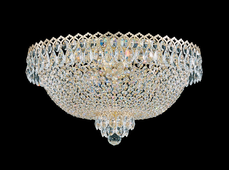 Schonbek - 2618-40O - Six Light Flush Mount - Camelot - Polished Silver