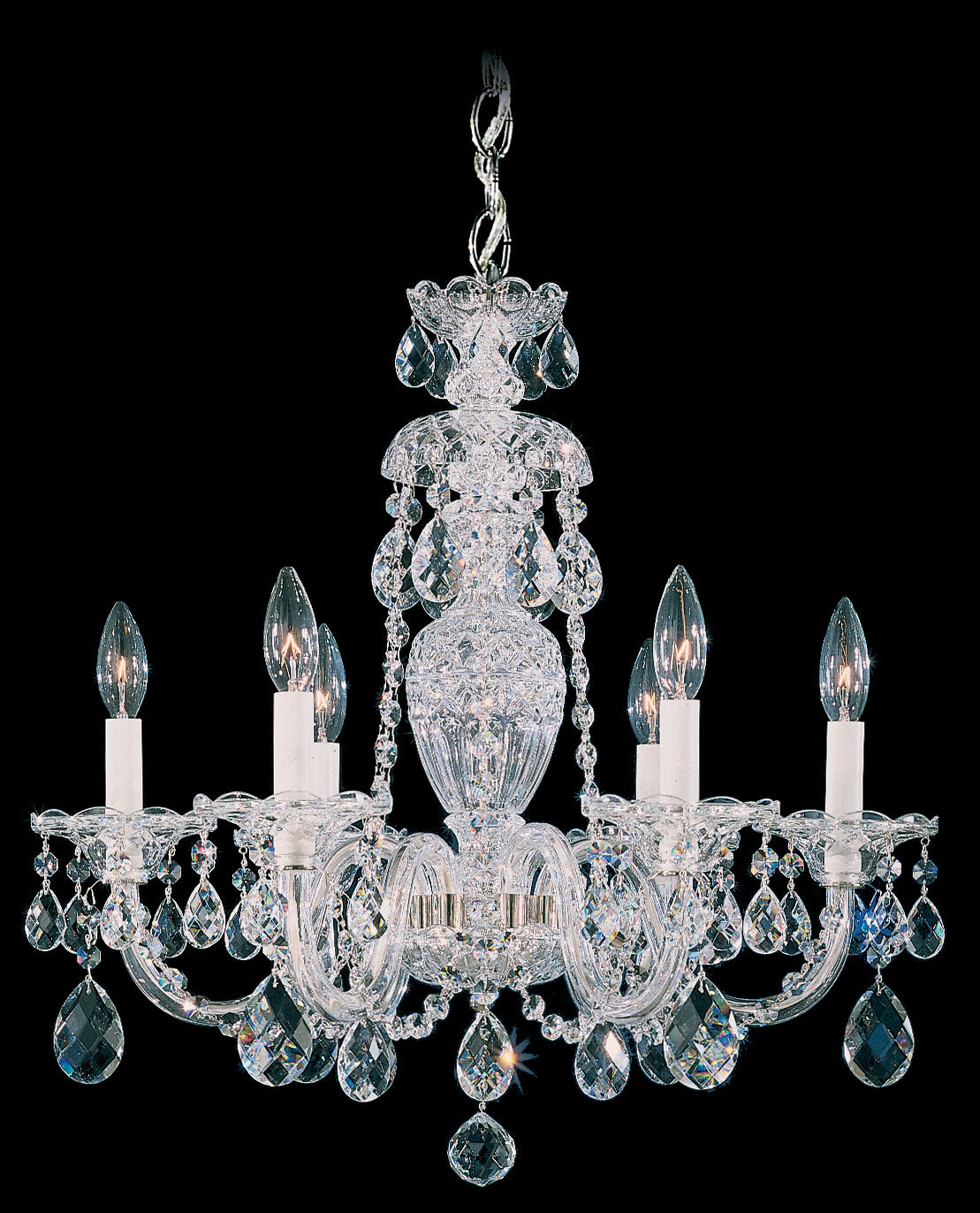 Schonbek - 2994-211H - Six Light Chandelier - Sterling - Gold