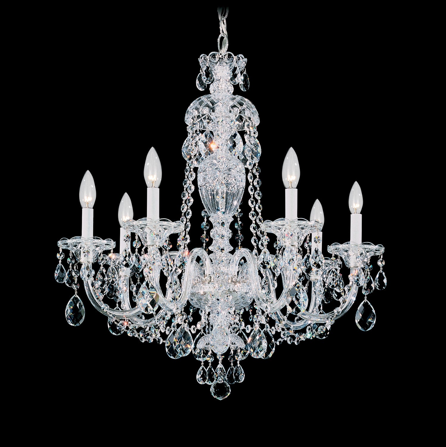 Schonbek - 2995-211H - Seven Light Chandelier - Sterling - Gold