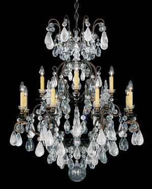 Schonbek - 3572-26CL - 13 Light Chandelier - Renaissance Rock Crystal - French Gold