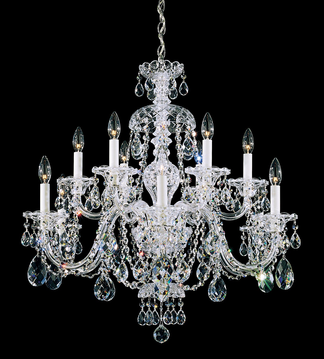 Schonbek - 3601-211S - 12 Light Chandelier - Sterling - Gold