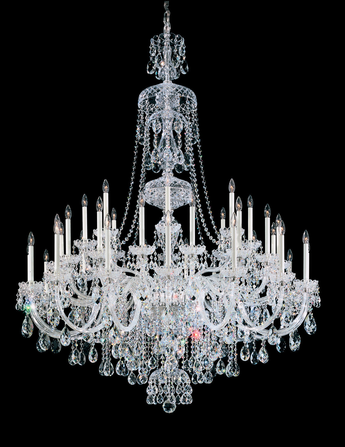 Schonbek - 3612-211H - 45 Light Chandelier - Sterling - Gold