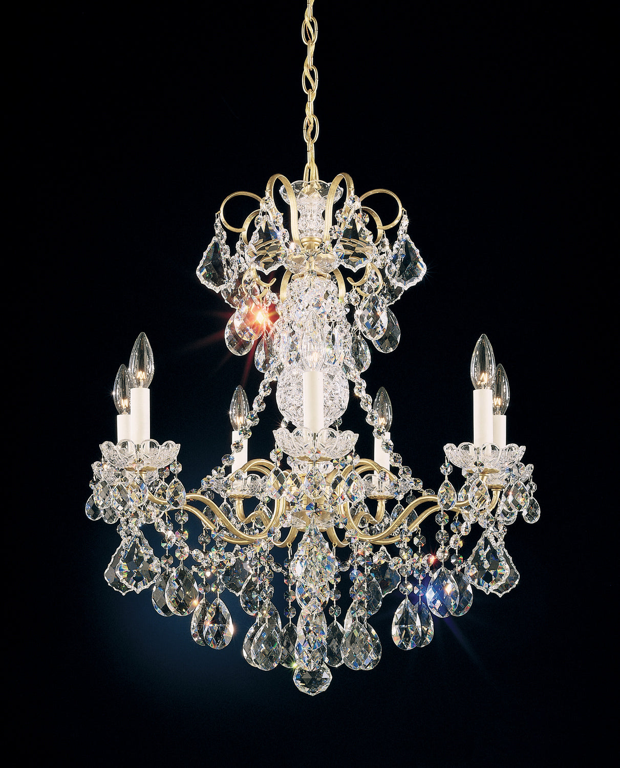 Schonbek - 3656-211H - Seven Light Chandelier - New Orleans - Gold