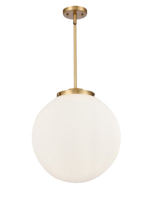 Innovations - 221-3S-BB-G201-16 - Three Light Pendant - Franklin Restoration - Brushed Brass