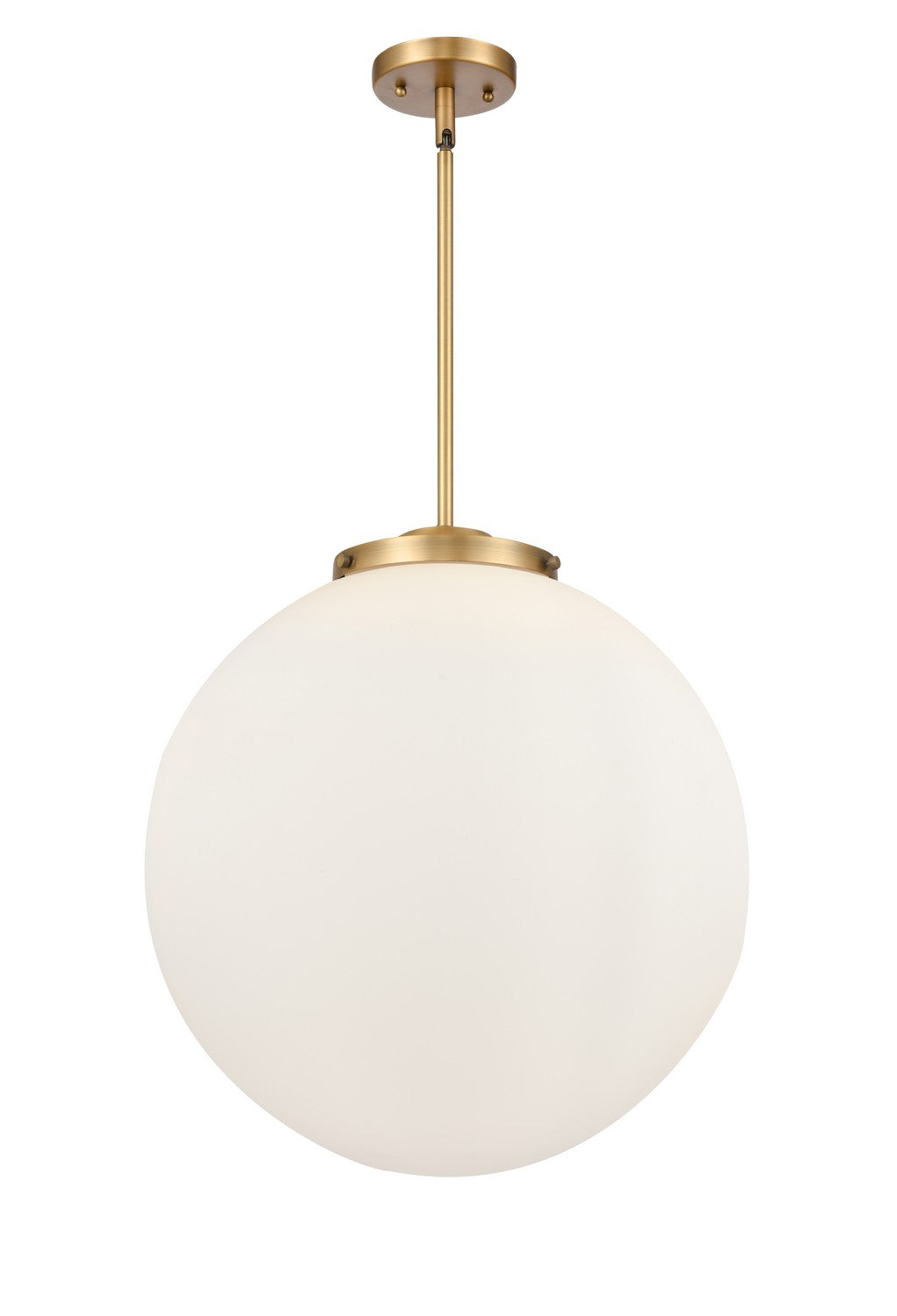 Innovations - 221-3S-BB-G201-18 - Three Light Pendant - Franklin Restoration - Brushed Brass