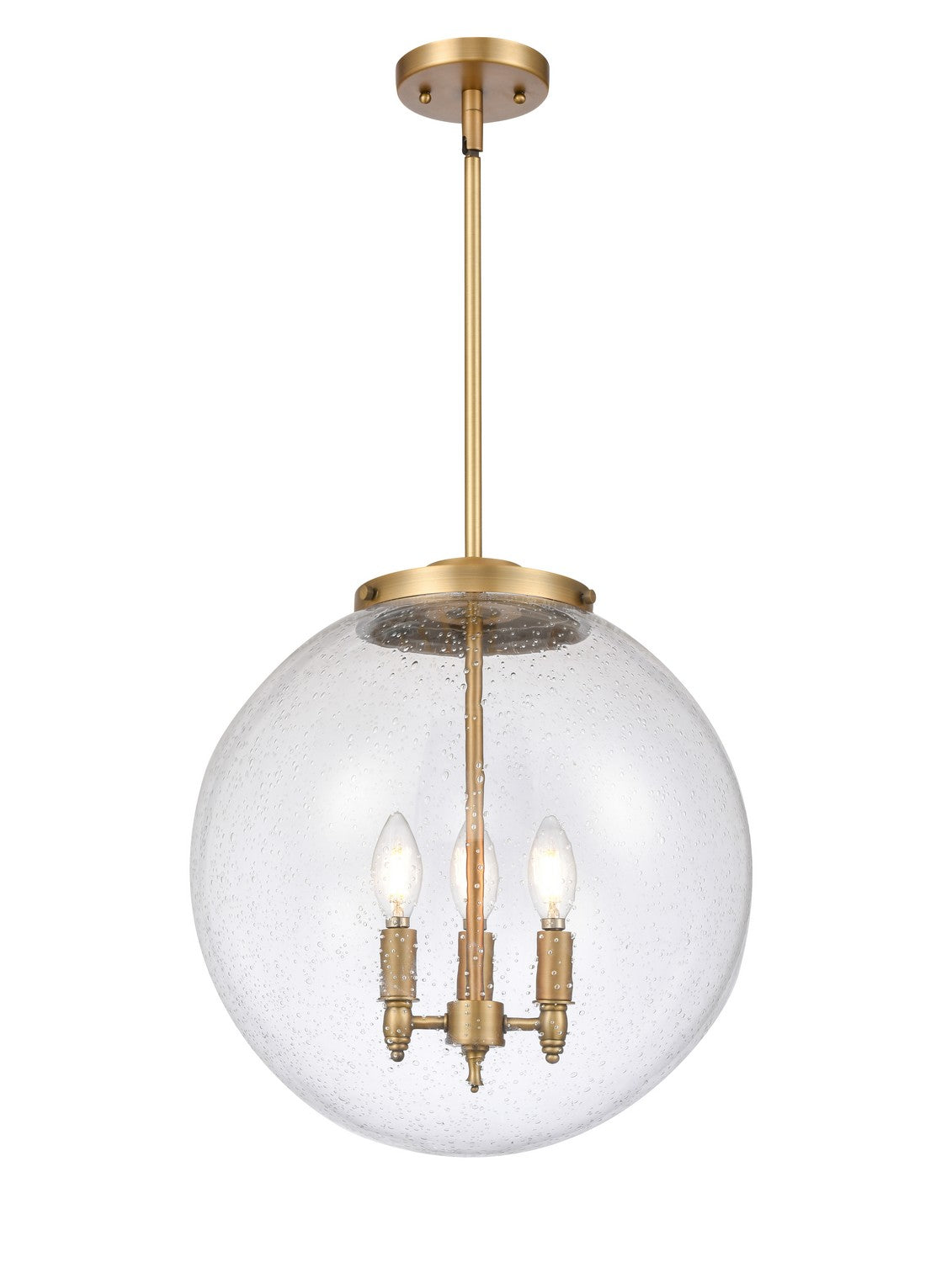 Innovations - 221-3S-BB-G204-16 - Three Light Pendant - Franklin Restoration - Brushed Brass